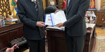 Genel Başkanımız Talip Geylan MHP Genel Başkanı Sayın Devlet Bahçeli’yi Makamında  Ziyaret Etti