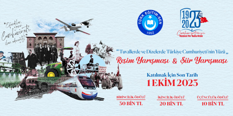 Türk Eğitim-Sen, Cumhuriyetimizin 100. Yılını İki Yarışmayla Taçlandırıyor.